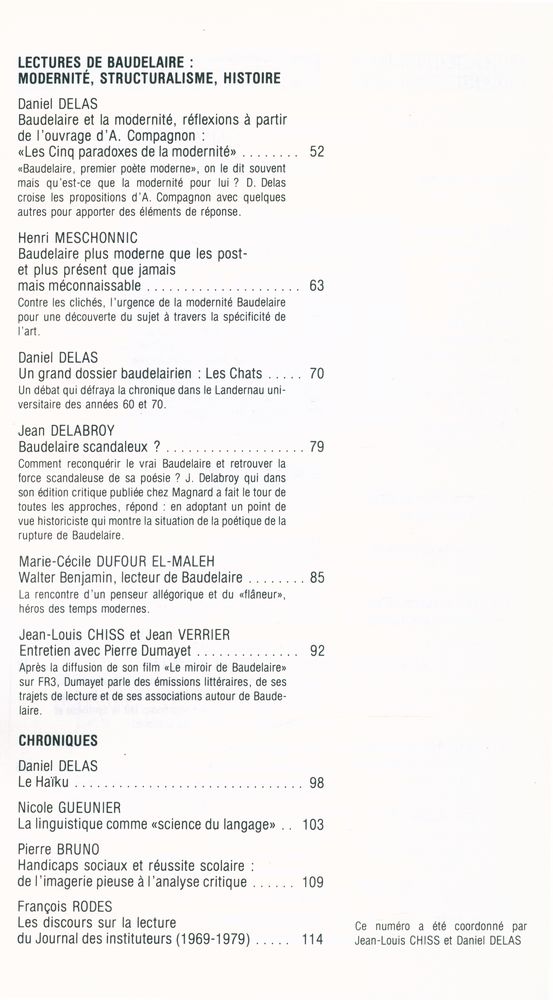 『LE FRANCAIS AUJOURDHUI』 Nº 92 DÉCEMBRE 1990 3