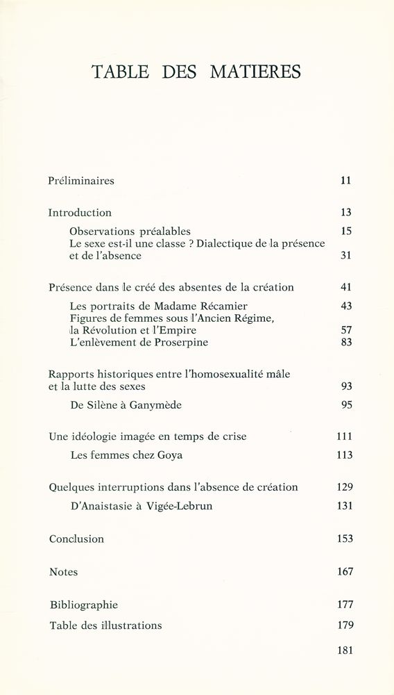 『HISTOIRE DE L'ART ET LUTTE DES SEXES』 2