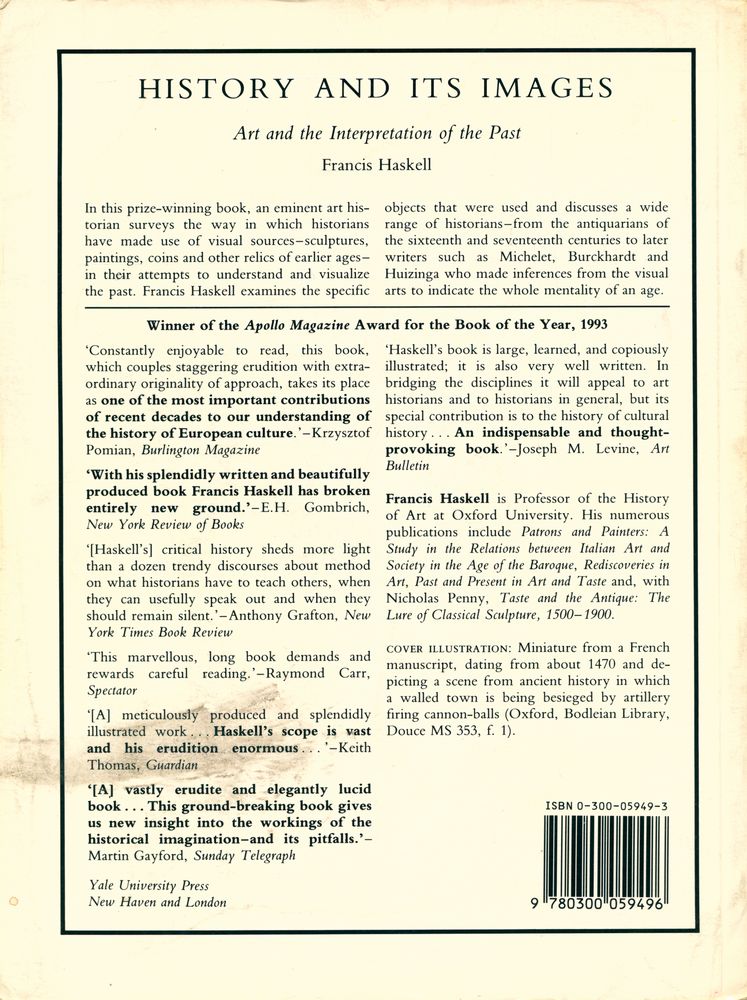 『History and its images: art and the interpretation of the past』 3