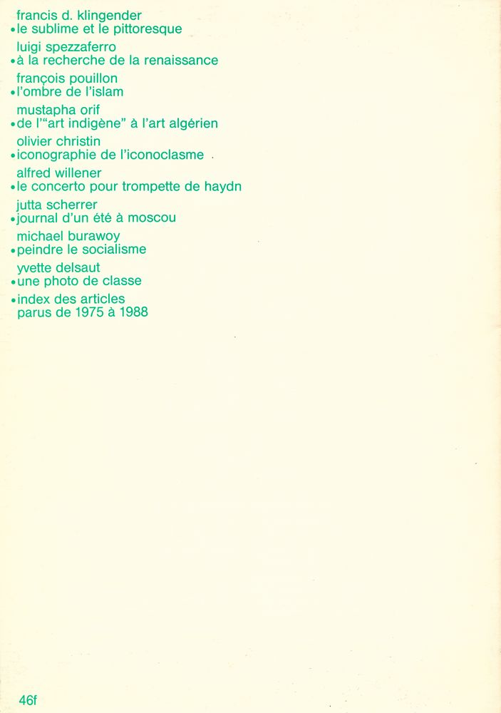 『Actes de la recherche en sciences sociales』 Nº 75 NOVEMBRE 1988 3