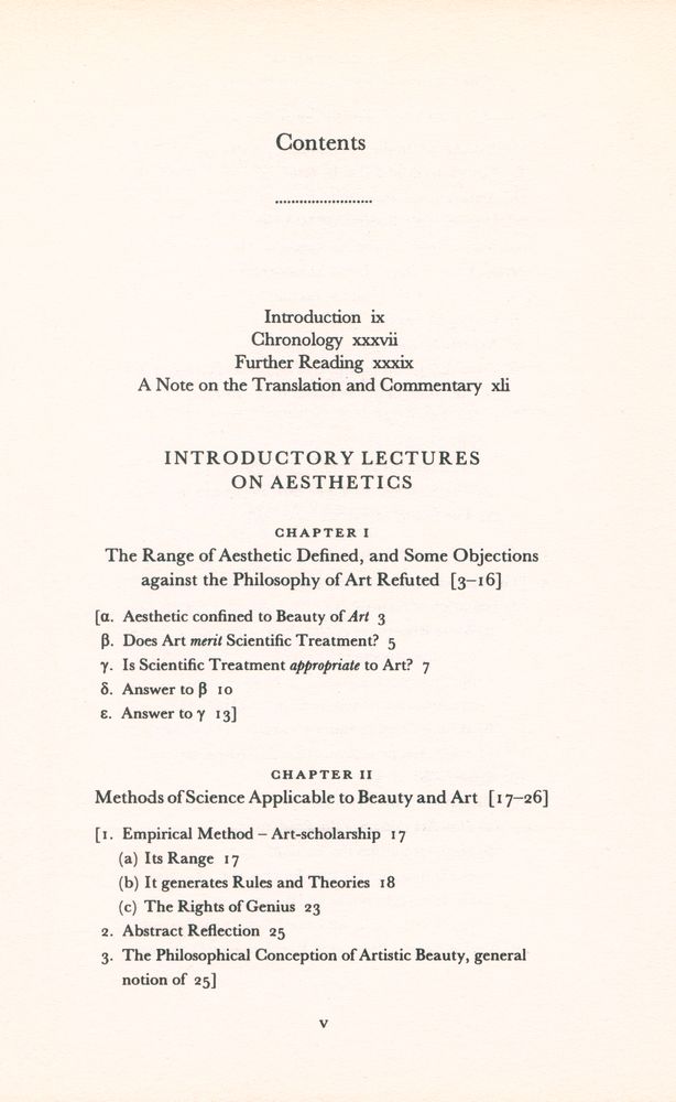 『Introductory Lectures on Aesthetics』 2