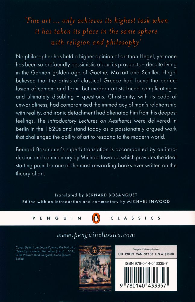 『Introductory Lectures on Aesthetics』 5