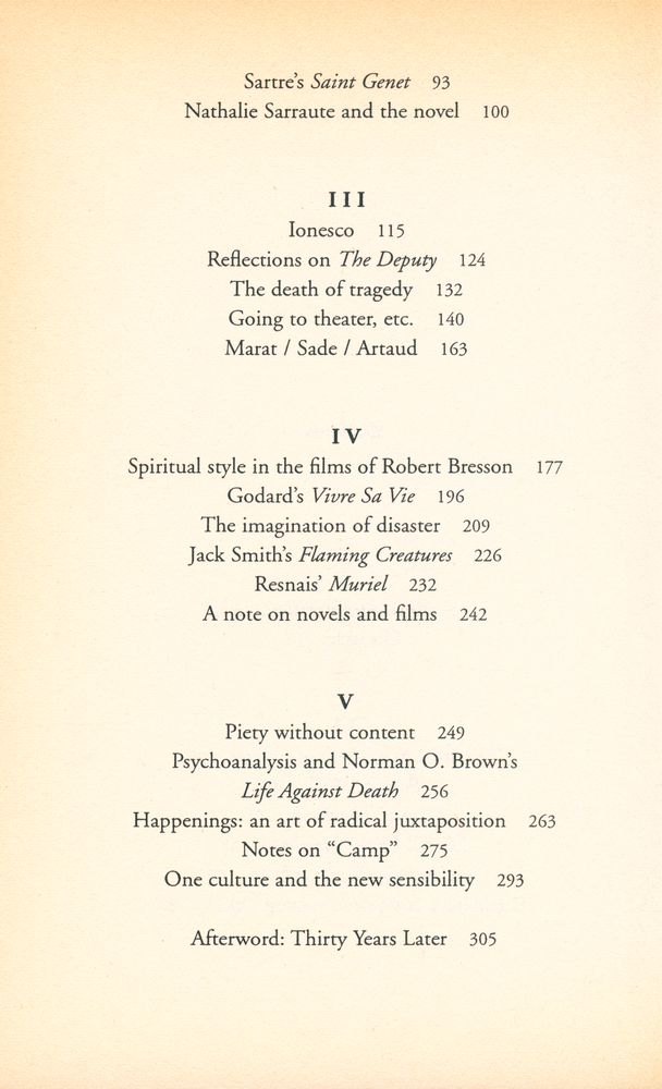 『Against interpretation, and other essays』 3