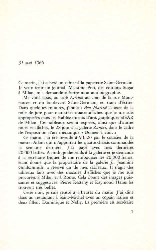 『VIE D'ARTISTE』 2