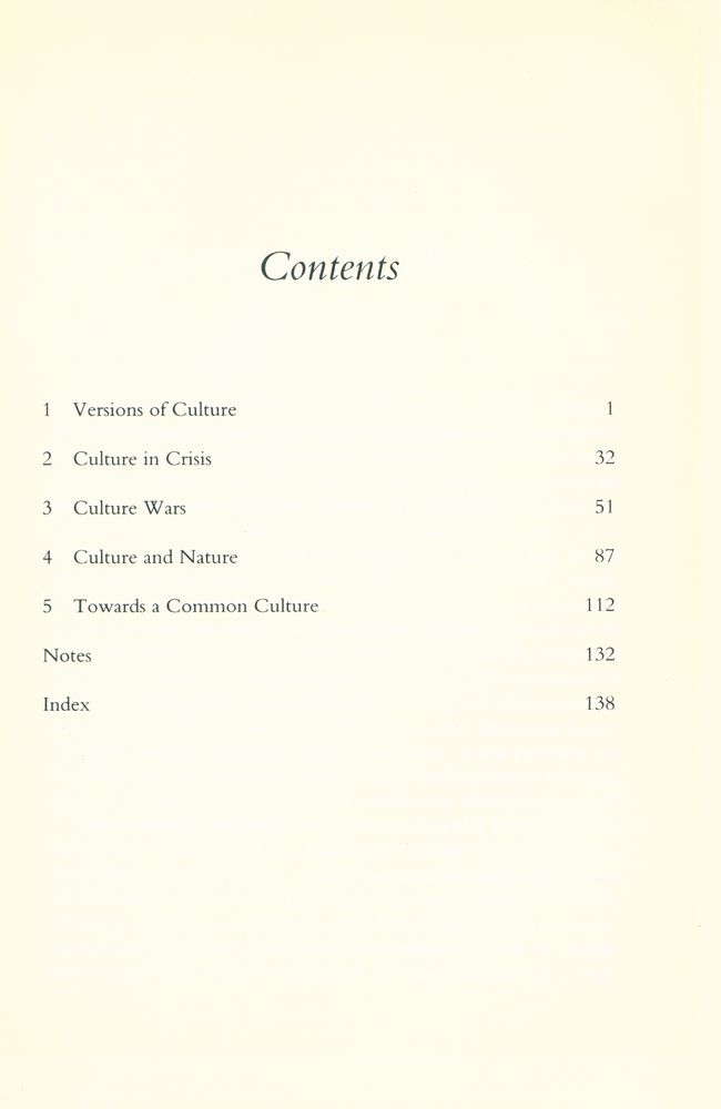 『The Idea of Culture』 2