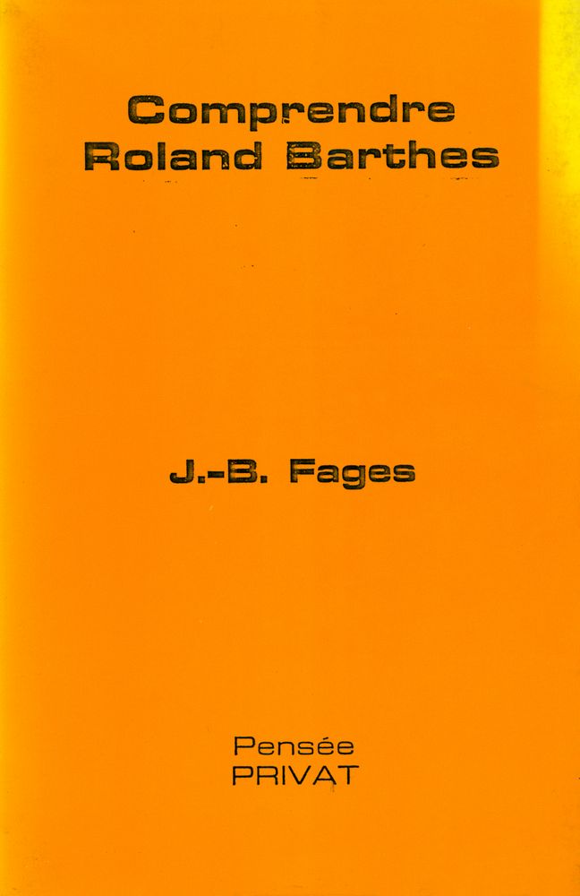 『Comprendre Roland Barthes』 1