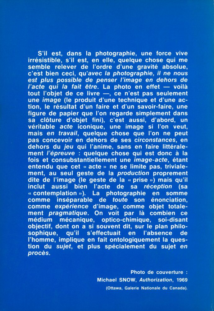 『L'ACTE PHOTOGRAPHIQUE』 3