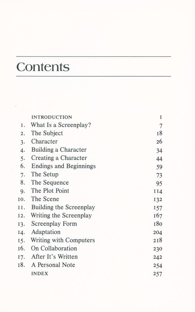 『Screenplay : The Foundations of Screenwriting』  2