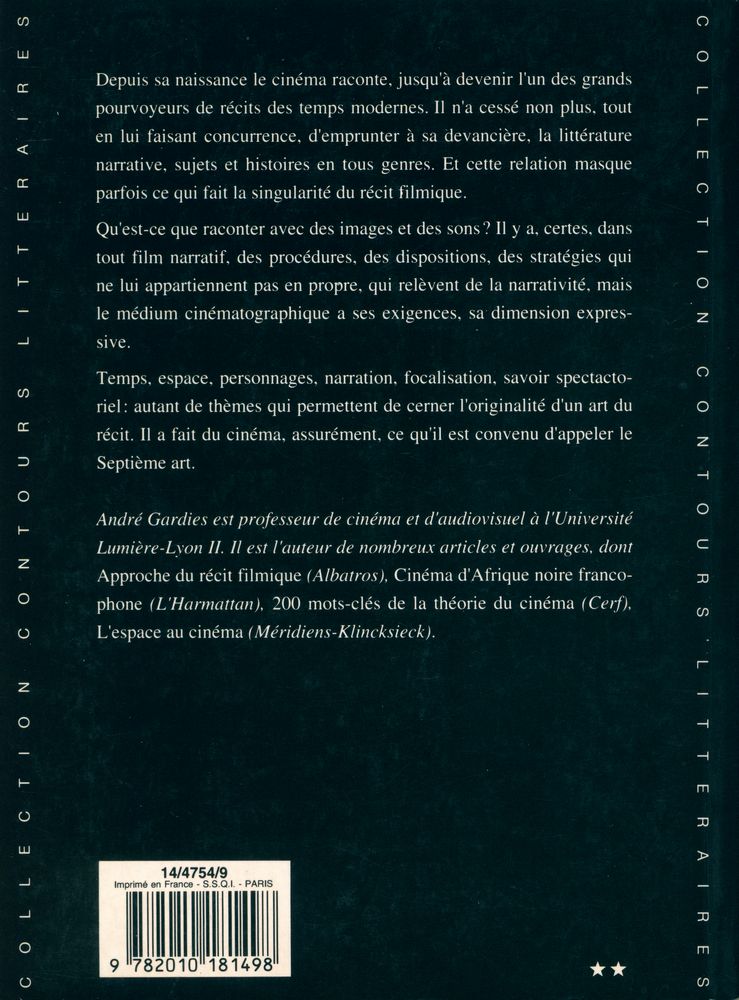 『Le récit filmique』 6