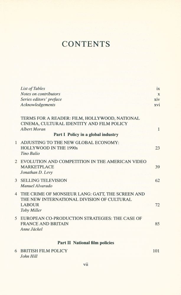『Film policy : international, national, and regional perspectives』 2