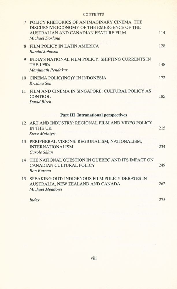 『Film policy : international, national, and regional perspectives』 3