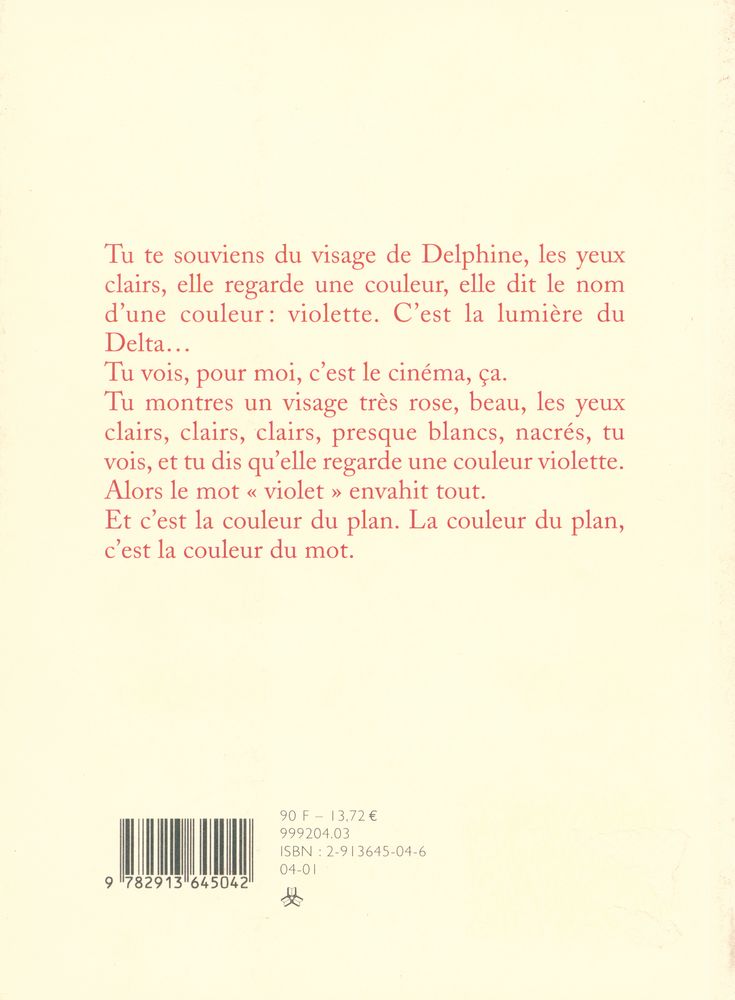 『LA COULEUR DES MOTS : ENTRETIENS AVEC DOMINIQUE NOQUEZ AUTOUR DE HUIT FILMS』 4