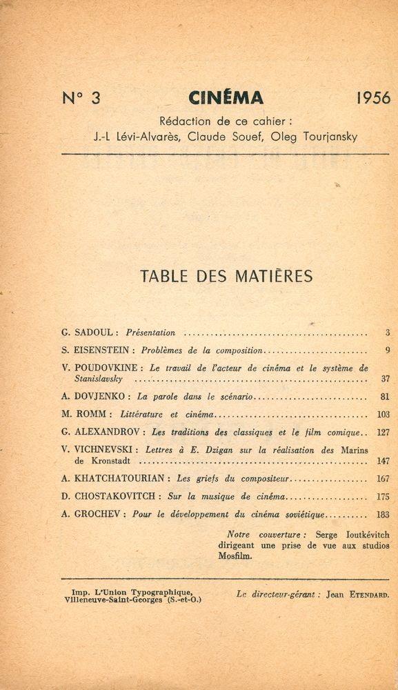 『Recherches soviétiques』 Nº 3 Avril 1956 2