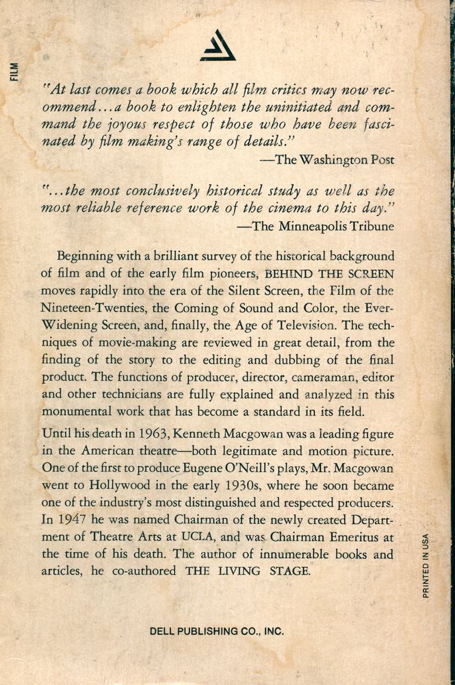 『BEHIND THE SCREEN: The History and Techniques of the Motion Picture』 4