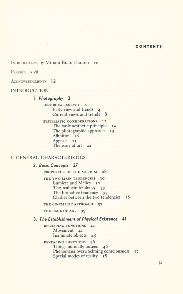 『Theory of film : the redemption of physical reality』 2
