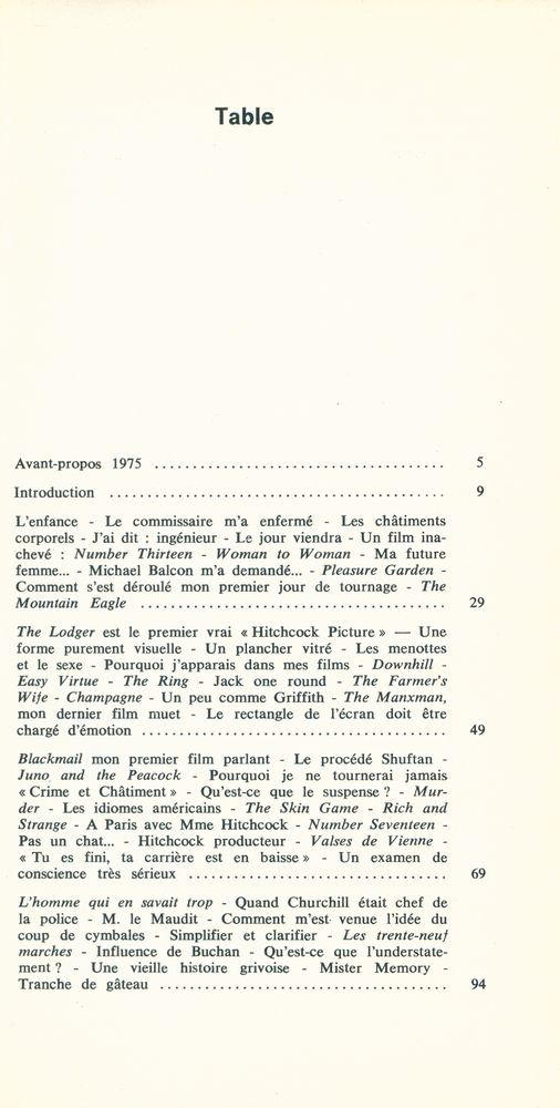 『le cinéma selon hitchcock』 2