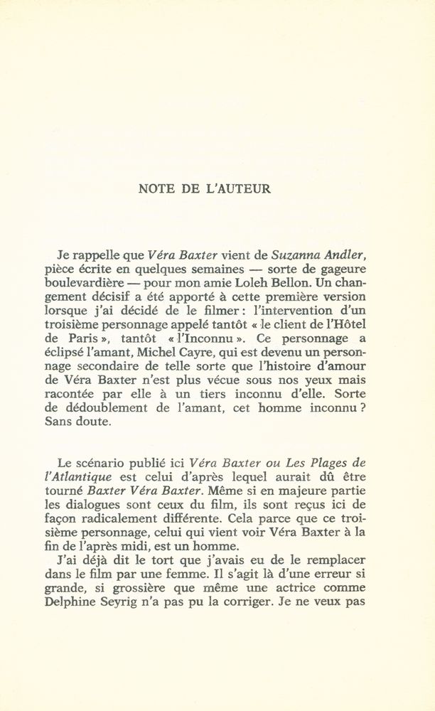 『VERA BAXTER OU LES PLAGES DE L'ATLANTIQUE』 2