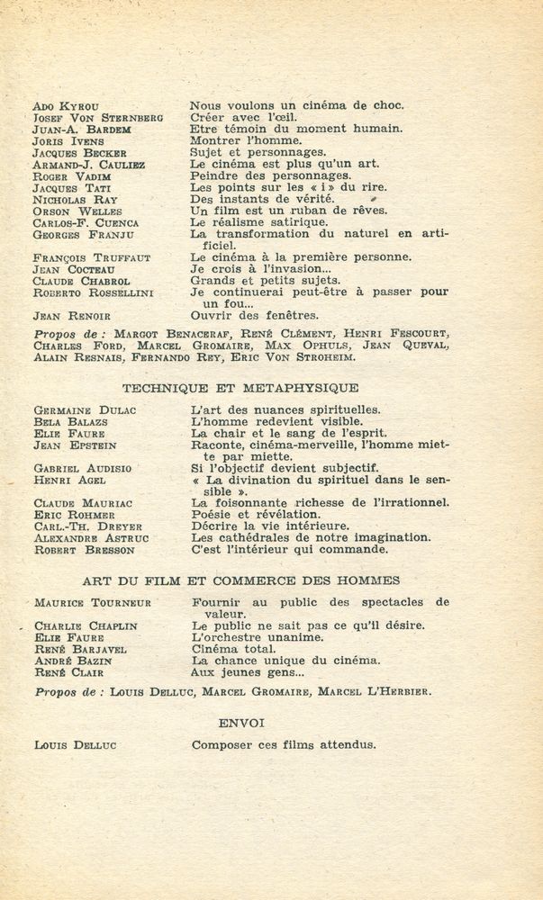 『L'art du cinéma』