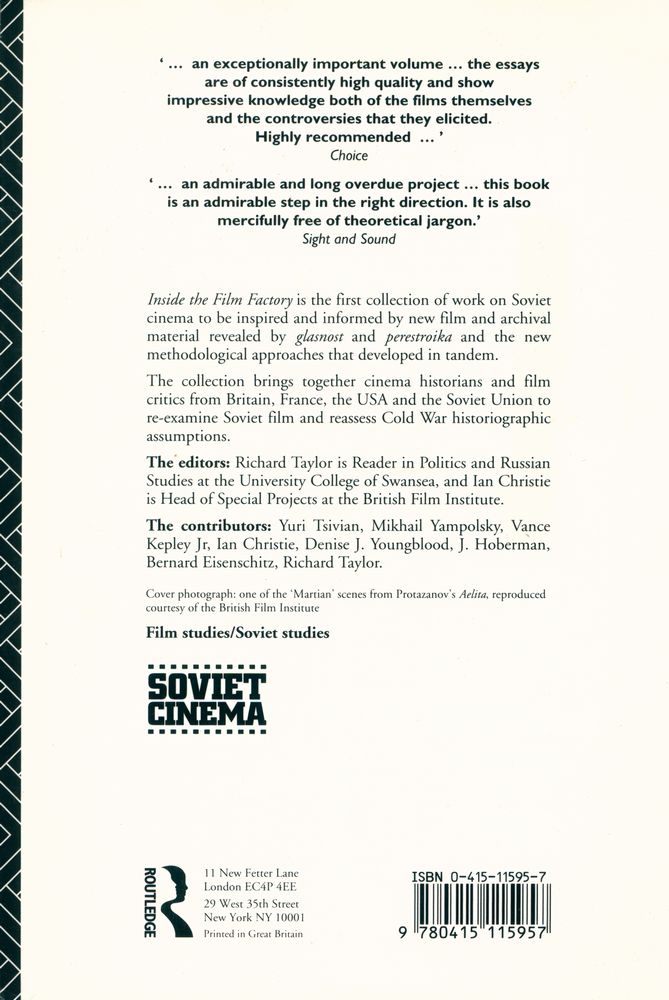 『Inside the film factory : new approaches to Russian and Soviet cinema』 4