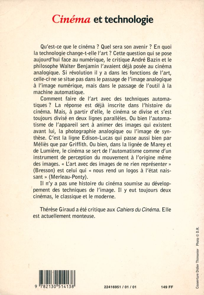 『Cinéma et technologie』 5