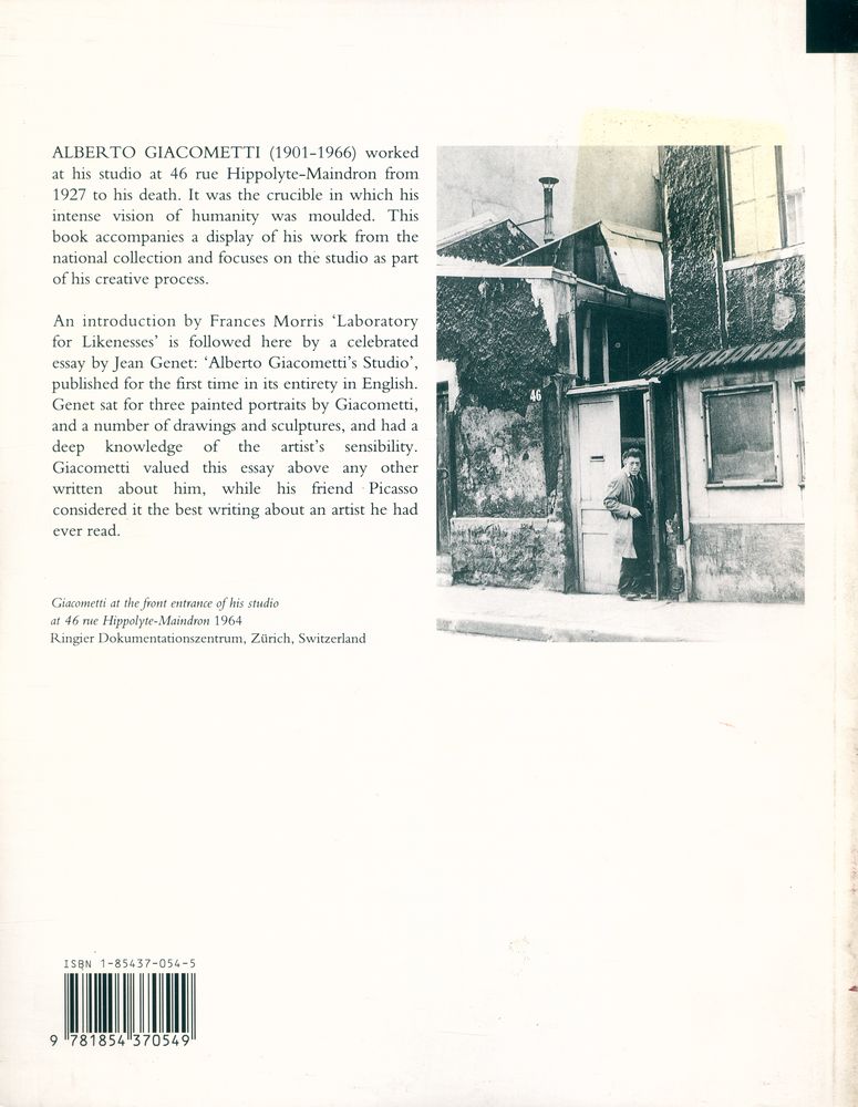 《ALBERTO GIACOMETTI : THE ARTIST'S STUDIO》 3