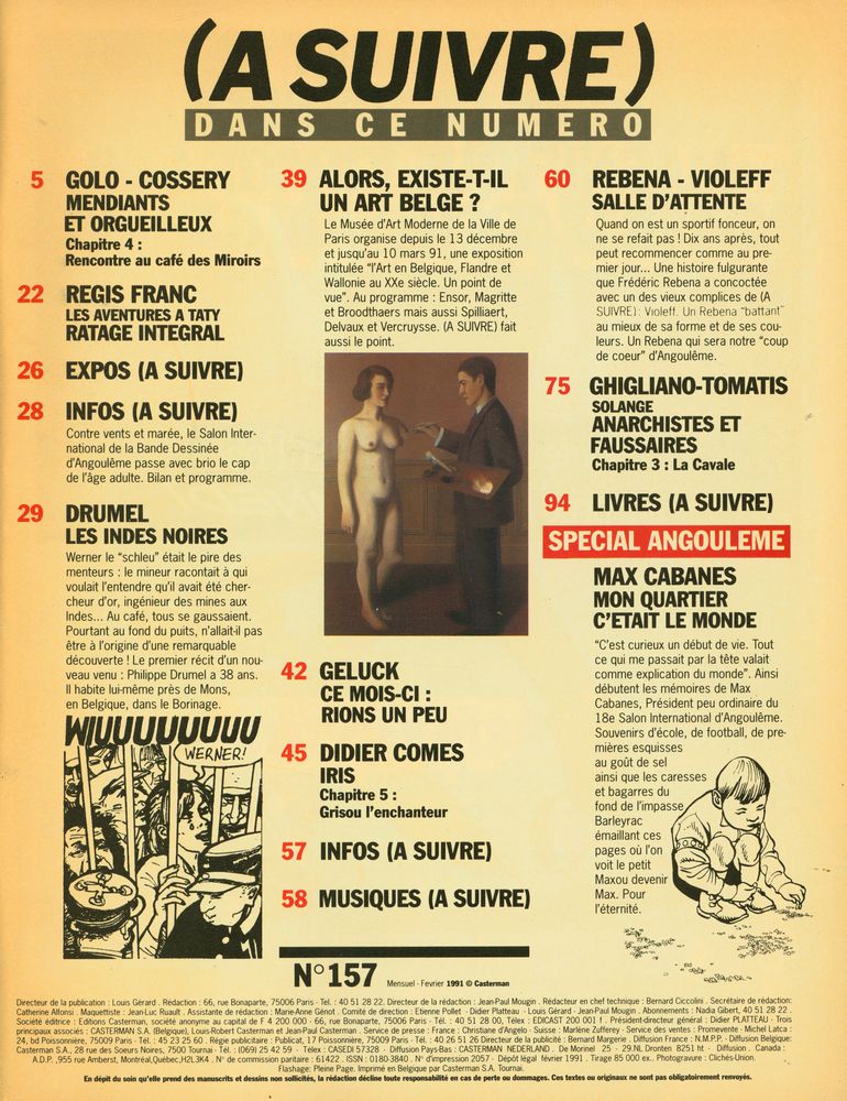 『(A SUIVER)』 Février 1991 N°157 2