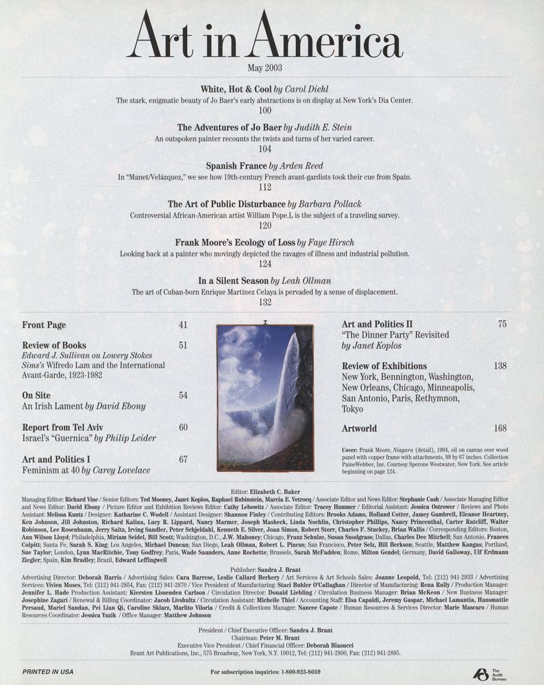 『Art in America』 MAY 2003 2