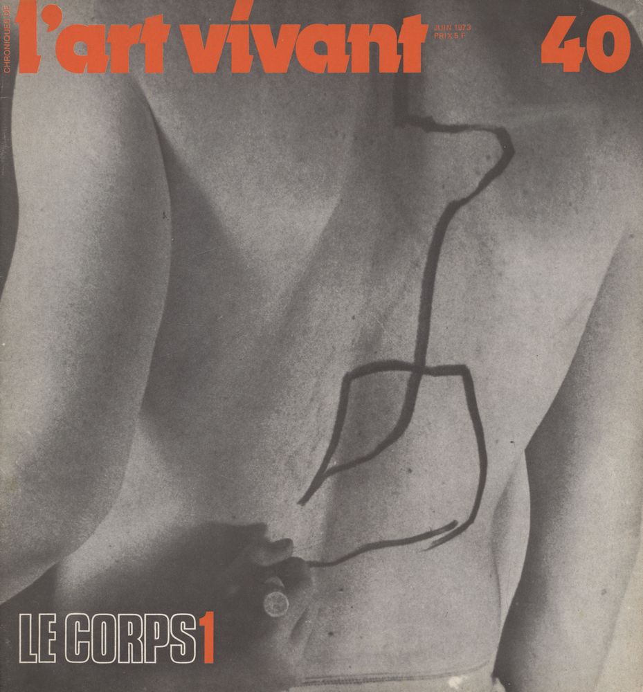 『CHRONIQUES DE l'art vivant』  juin 1973 n° 40 1