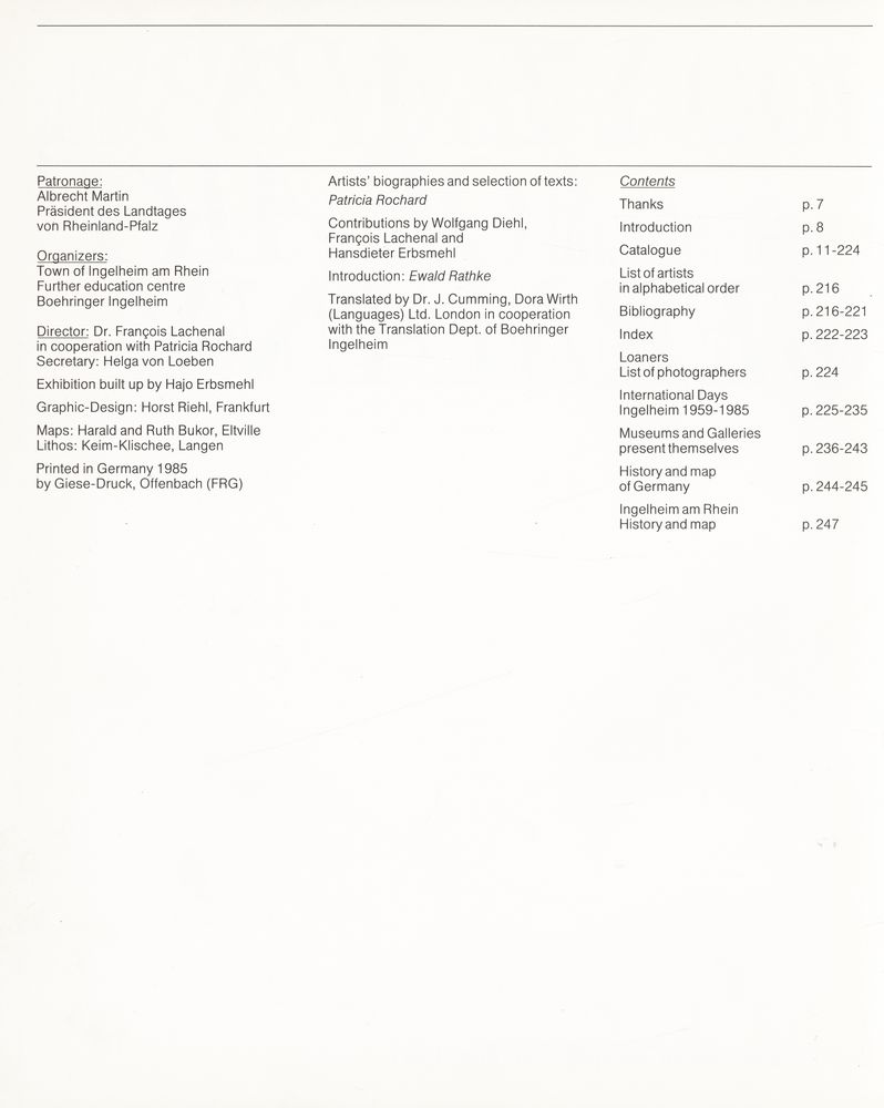 《100 YEARS OF ART IN GERMANY 1885 - 1985》 2