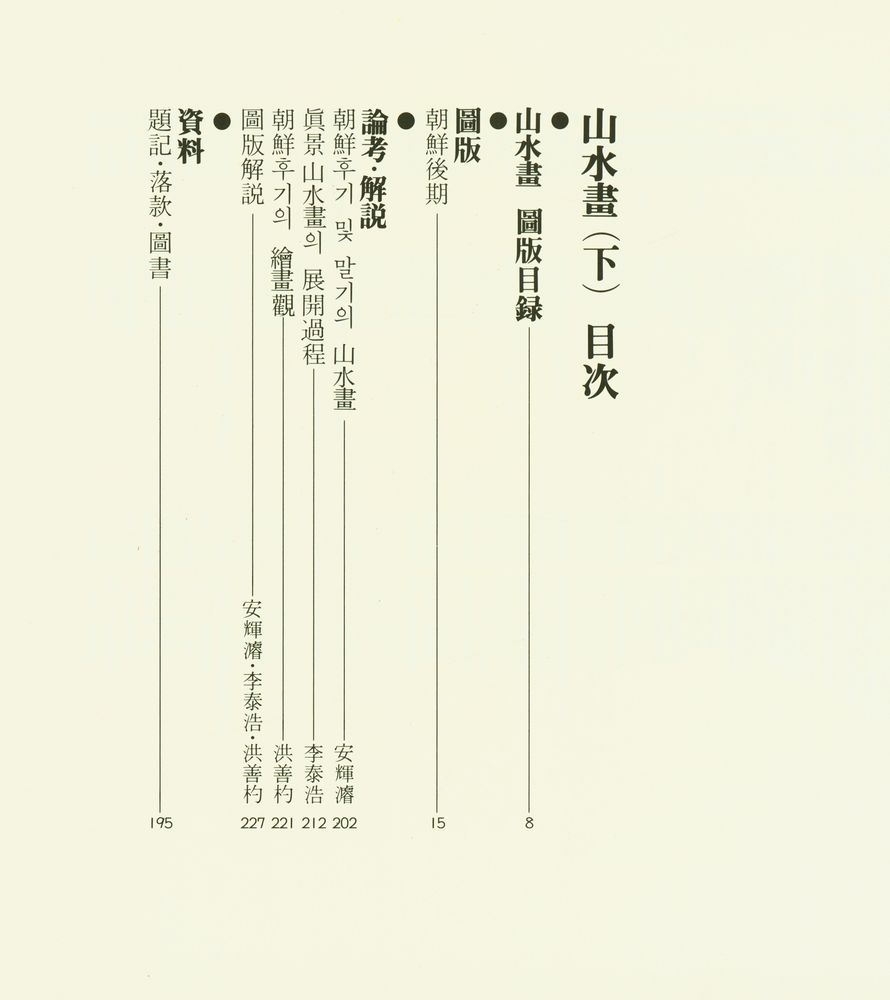 『韓國의美 12 - 山水畵(下)』 2