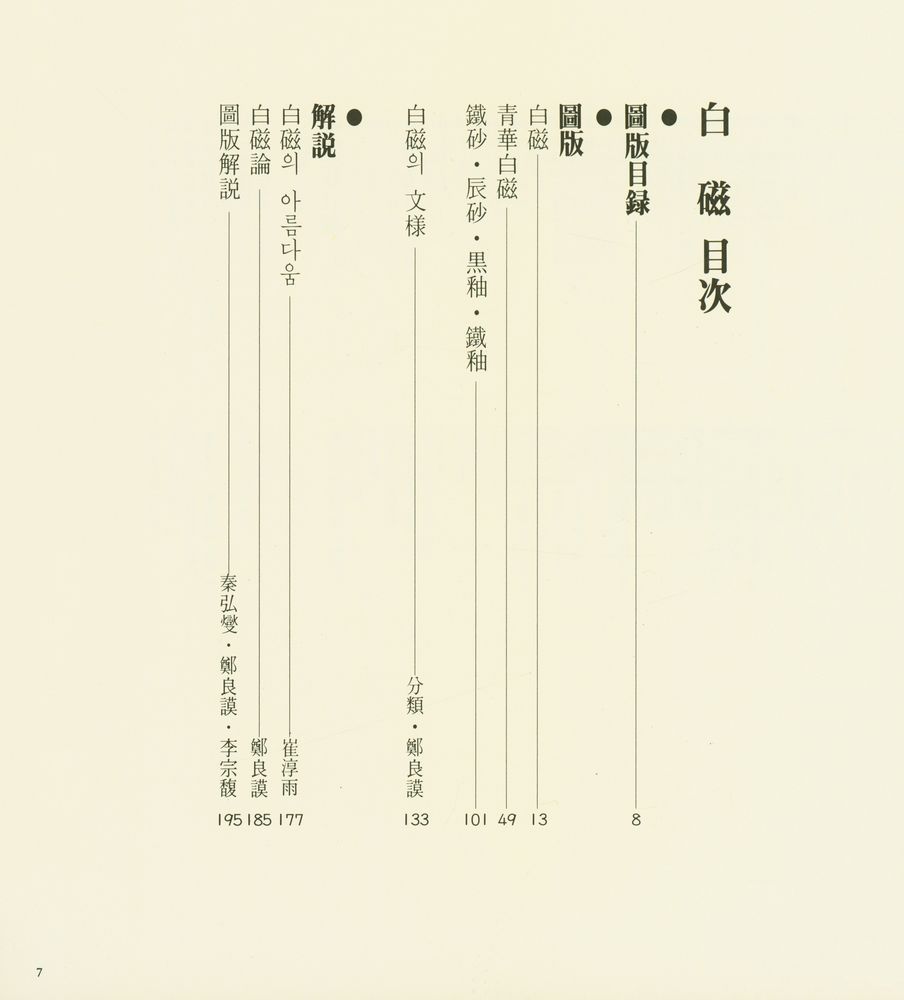 『韓國의美 2 - 白磁』 2