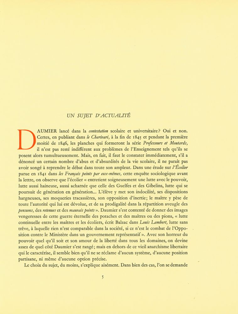 『DAUMIER ET L'UNIVERSITÉ : PROFESSEURS ET MOUTARDS』 2