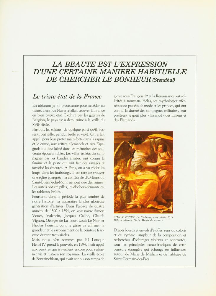 『le monde de la peinture 7 : DE LA  TOUR AUX FRERES LE NAIN』 2