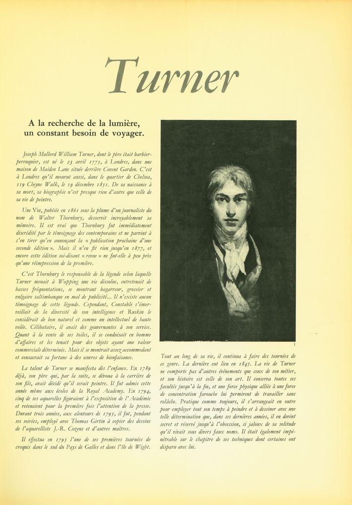 『CHEFS - D'ŒUVRE DE L'ART : GRANDS PEINTRES : Turner』 2