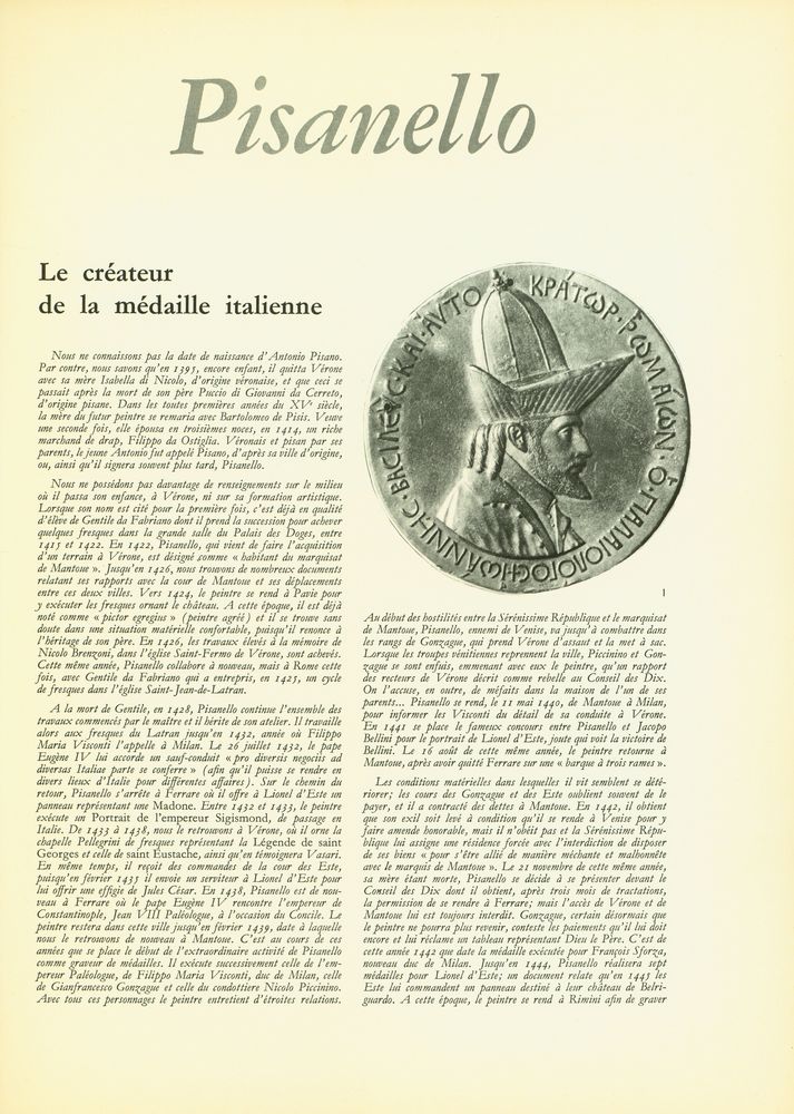 『CHEFS - D'ŒUVRE DE L'ART : GRANDS PEINTRES : Pisanello』 2