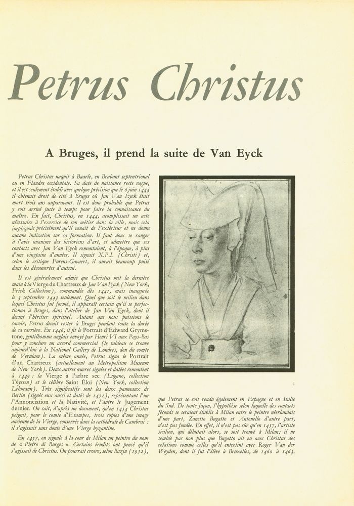 『CHEFS - D'ŒUVRE DE L'ART : GRANDS PEINTRES : Petrus Christus』 2