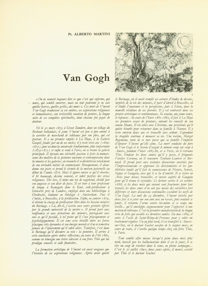 『CHEFS - D'ŒUVRE DE L'ART présente : GRANDS PEINTRES : Van Gogh』 2