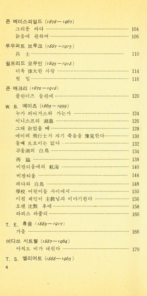 『二十世紀英詩(이십세기영시)』 3