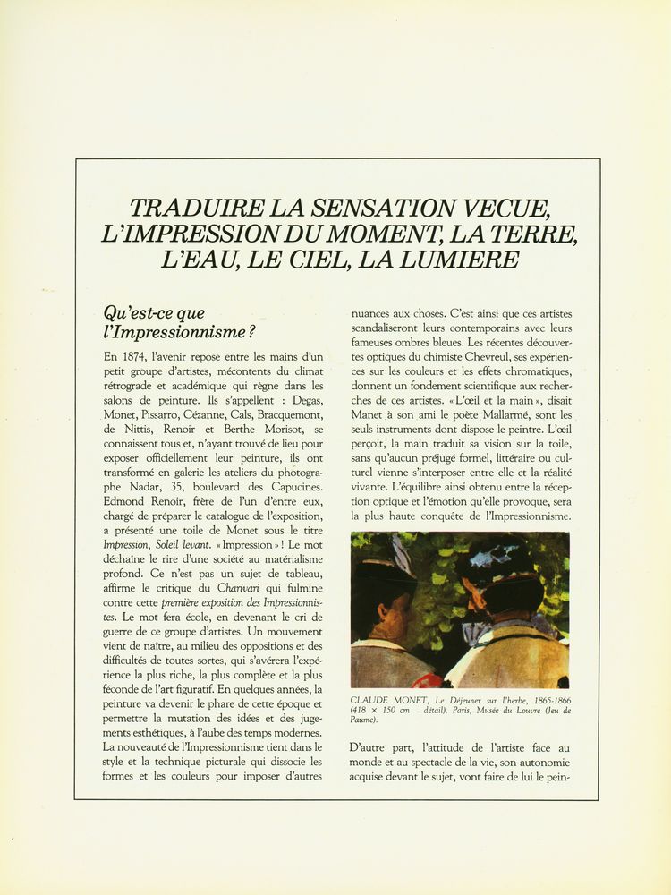 『le monde de la peinture 1 - AU CŒUR DE L'IMPRESSIONNISME: Monet, Renoir, Sisley, Pissarro, Cézane...』 2