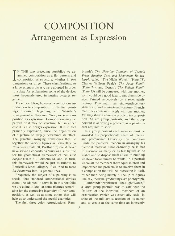 『METROPOLITAN SEMINARS IN ART - PORTFOLIO 7ㆍCOMPOSITION AS EXPRESSION』 2