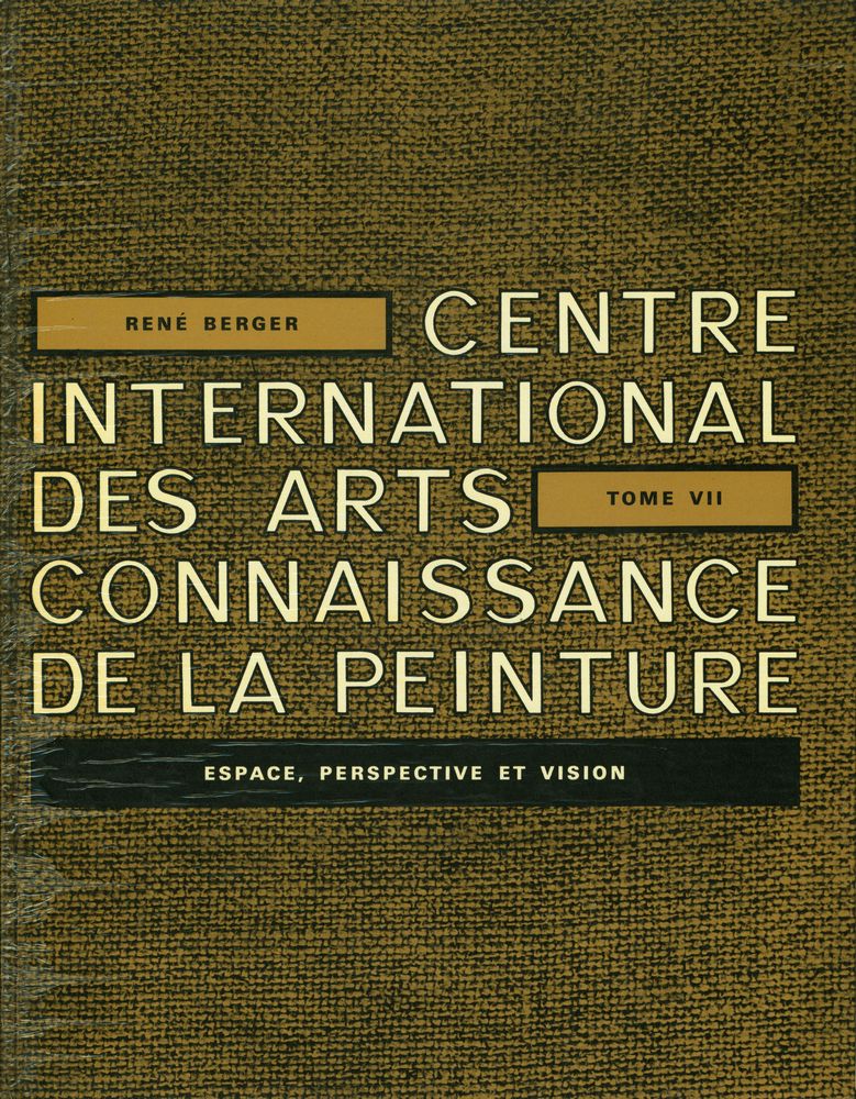 『CENTRE INTERNATIONAL DES ARTS CONNAISSANCE DE LA PEINTURE TOME Ⅶ - ESPACE, PERSPECTIVE ET VISION』 1