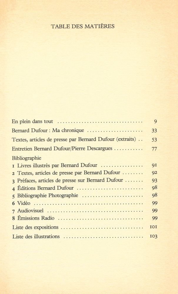 『BERNARD DUFOUR : en plein dans tout』 2