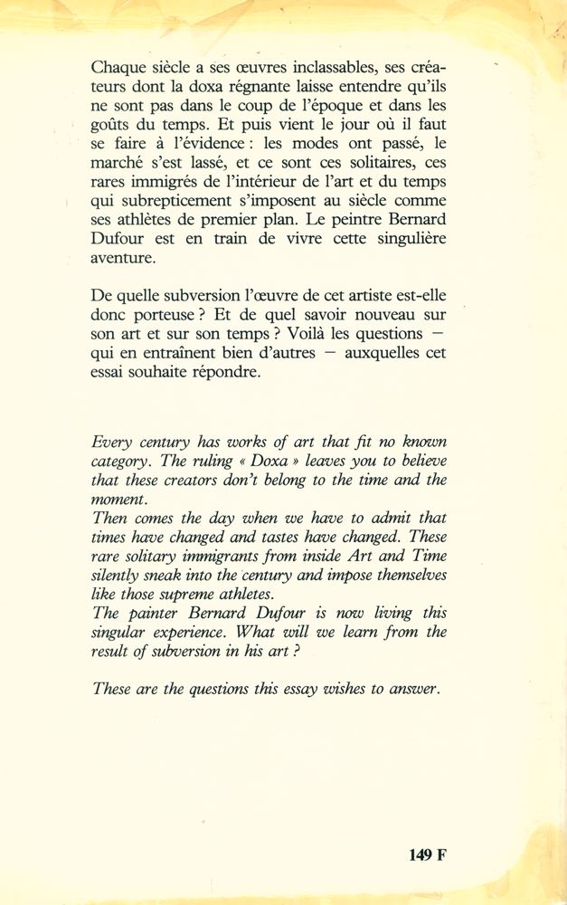 『BERNARD DUFOUR : en plein dans tout』 3