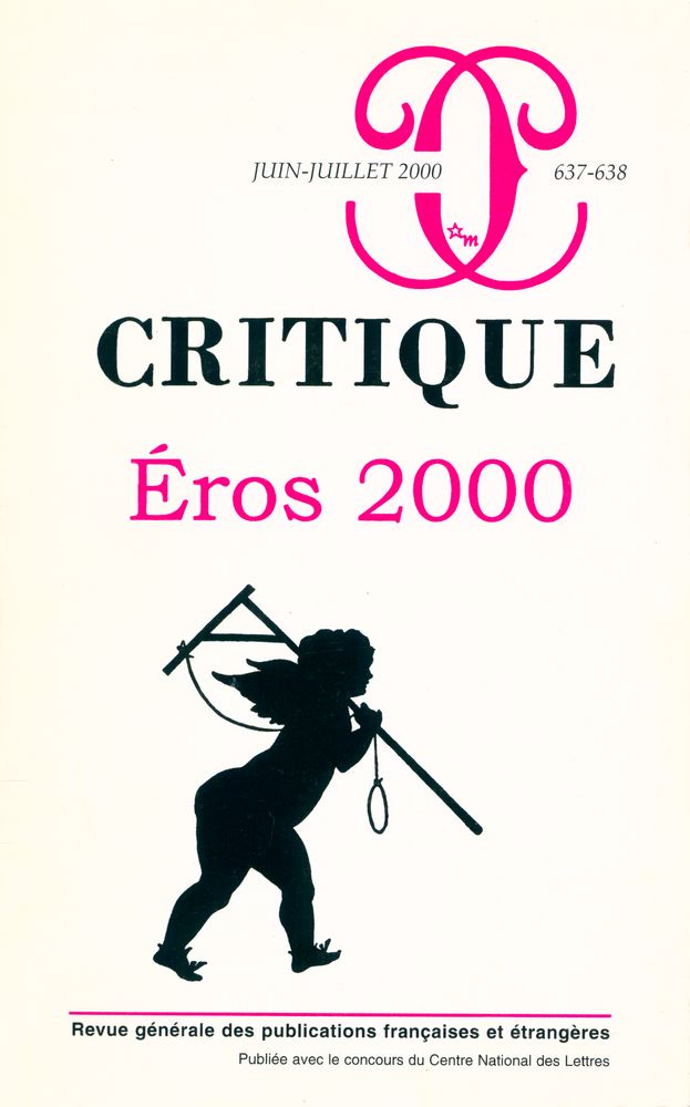 『CRITIQUE』 JUIN - JUILLET 2000 637 - 638 1