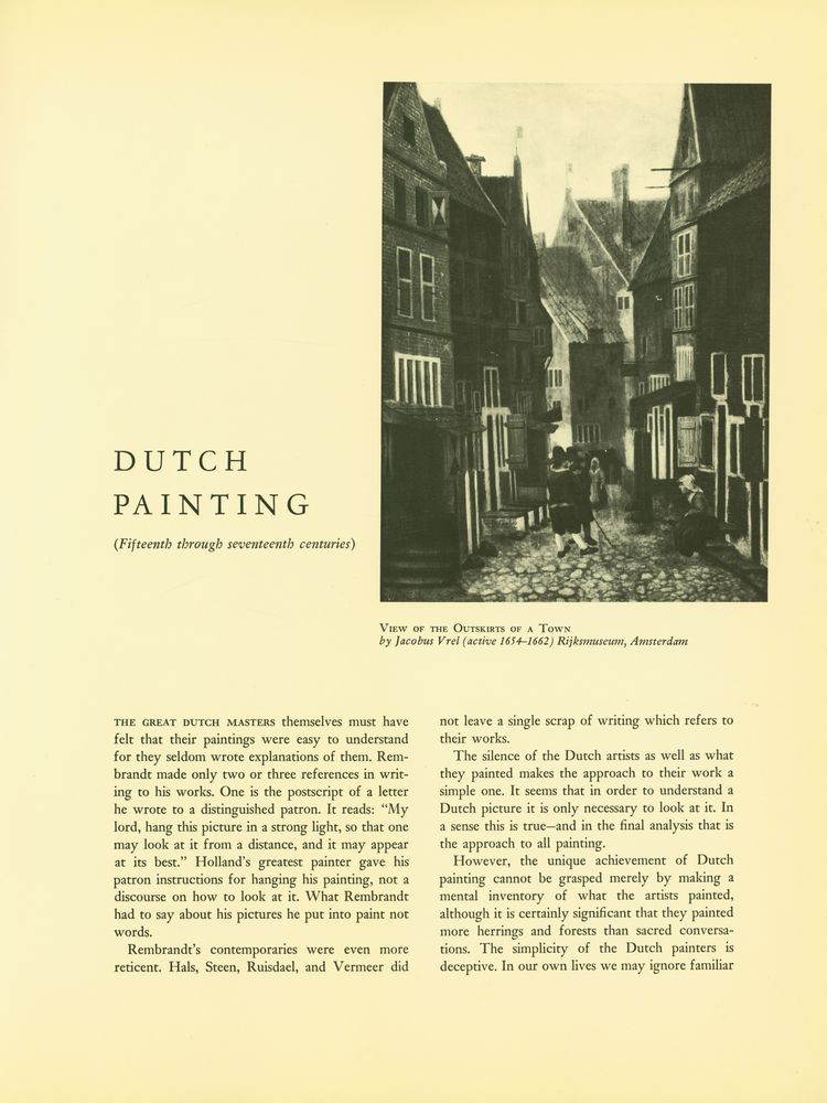 『DUTCH PAINTING』 2