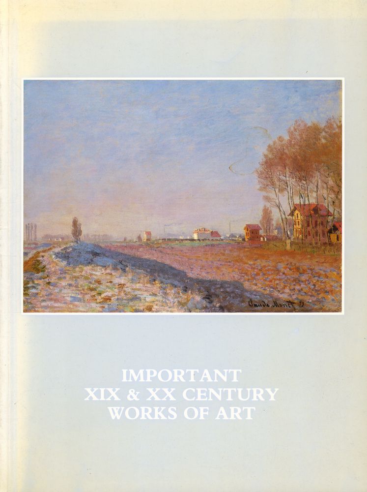 『Important XIX & XX Century Works of Art』 1