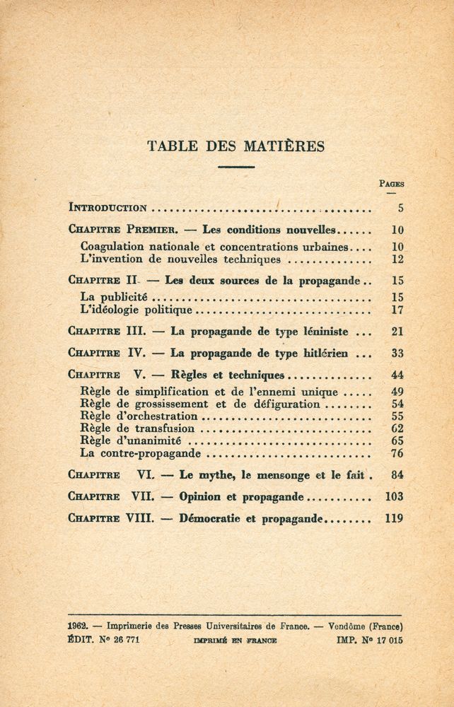 『LA PROPAGANDE POLITIQUE』 2