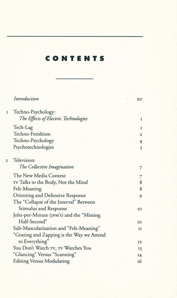 『The Skin of Culture : Investigating the New Electronic Reality』 2