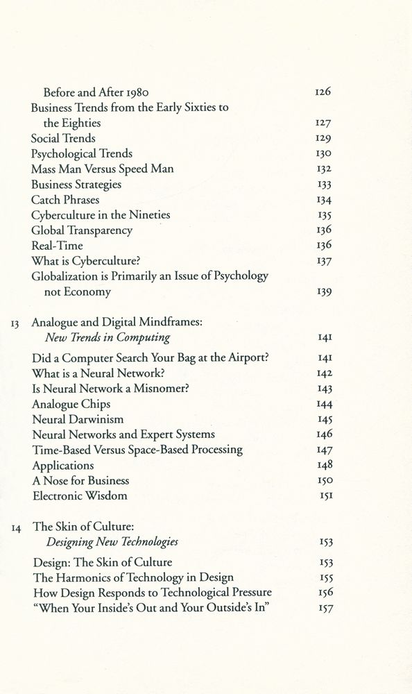 『The Skin of Culture : Investigating the New Electronic Reality』 6