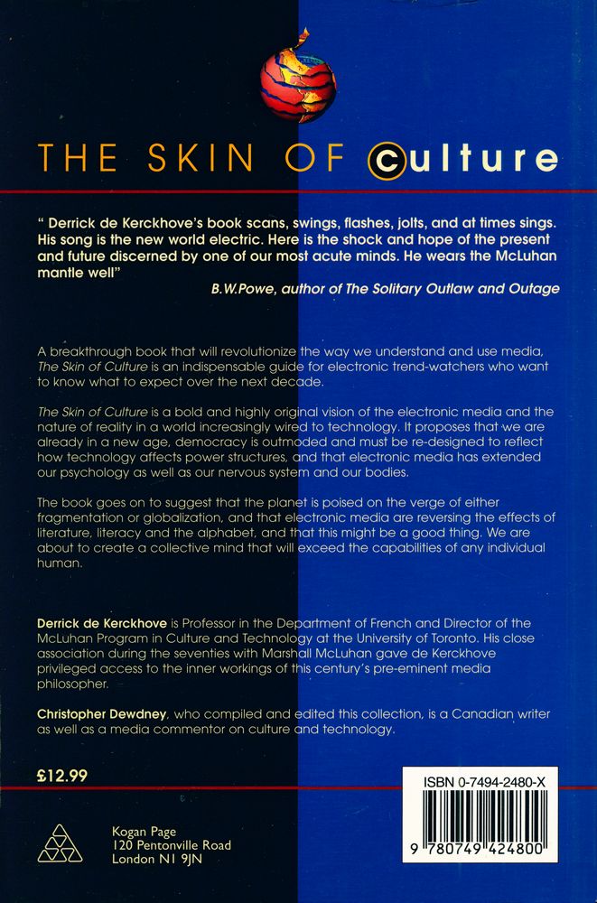 『The Skin of Culture : Investigating the New Electronic Reality』